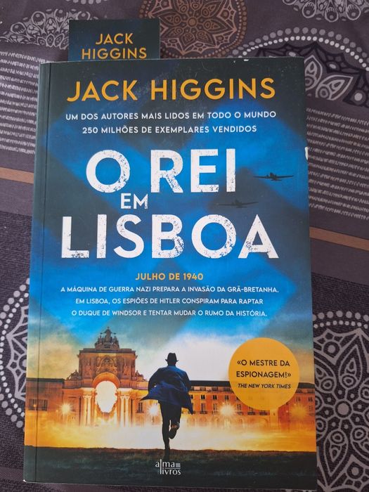 Livro O Rei em Lisboa - Jack Higgins (Como Novo)