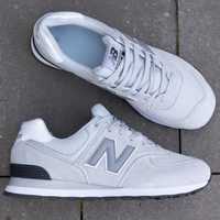 Кросівки чоловічі New Balance 574 Silver Grey Black Нью Беланс