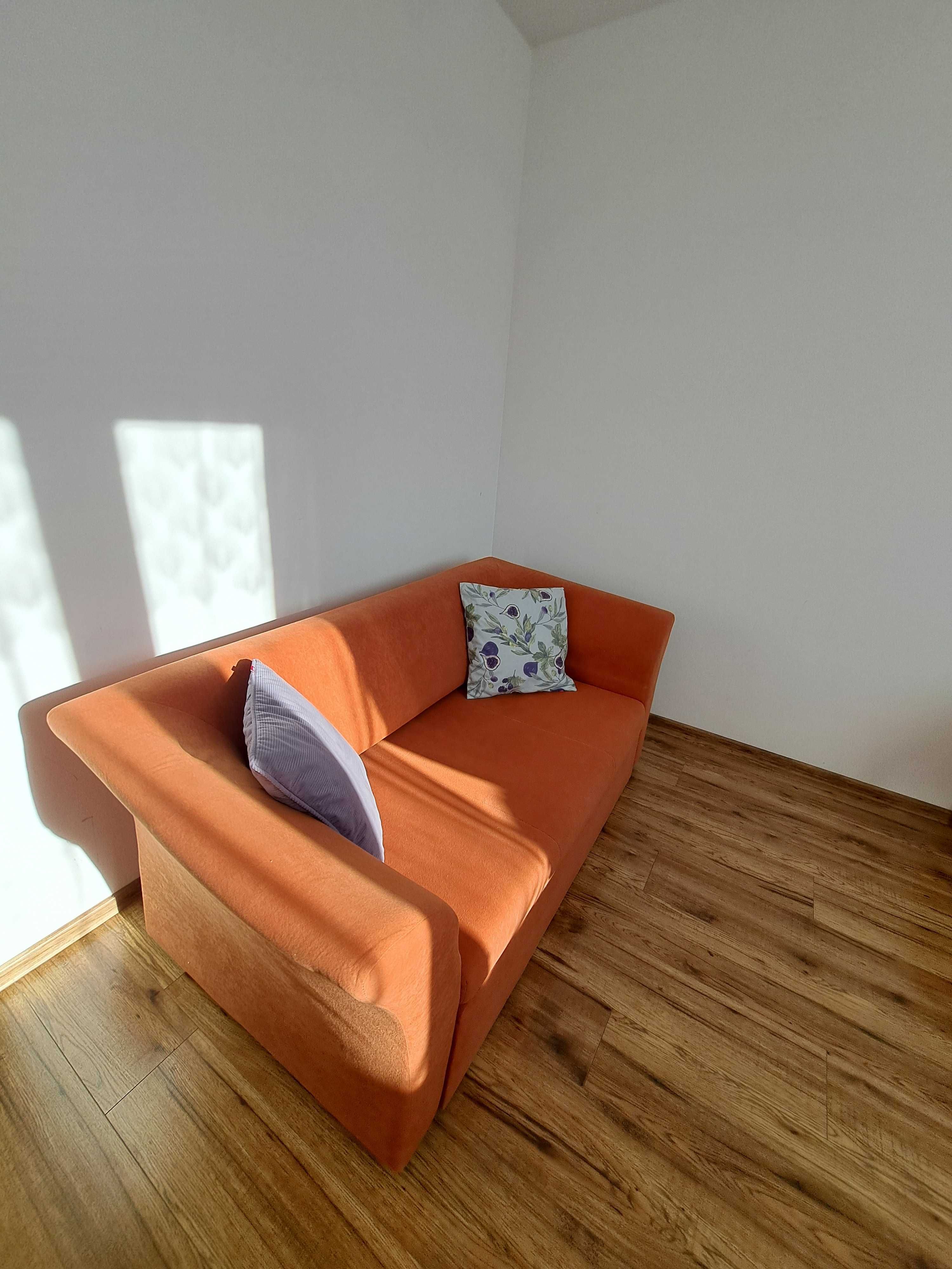 Sofa z funkcją spania orange