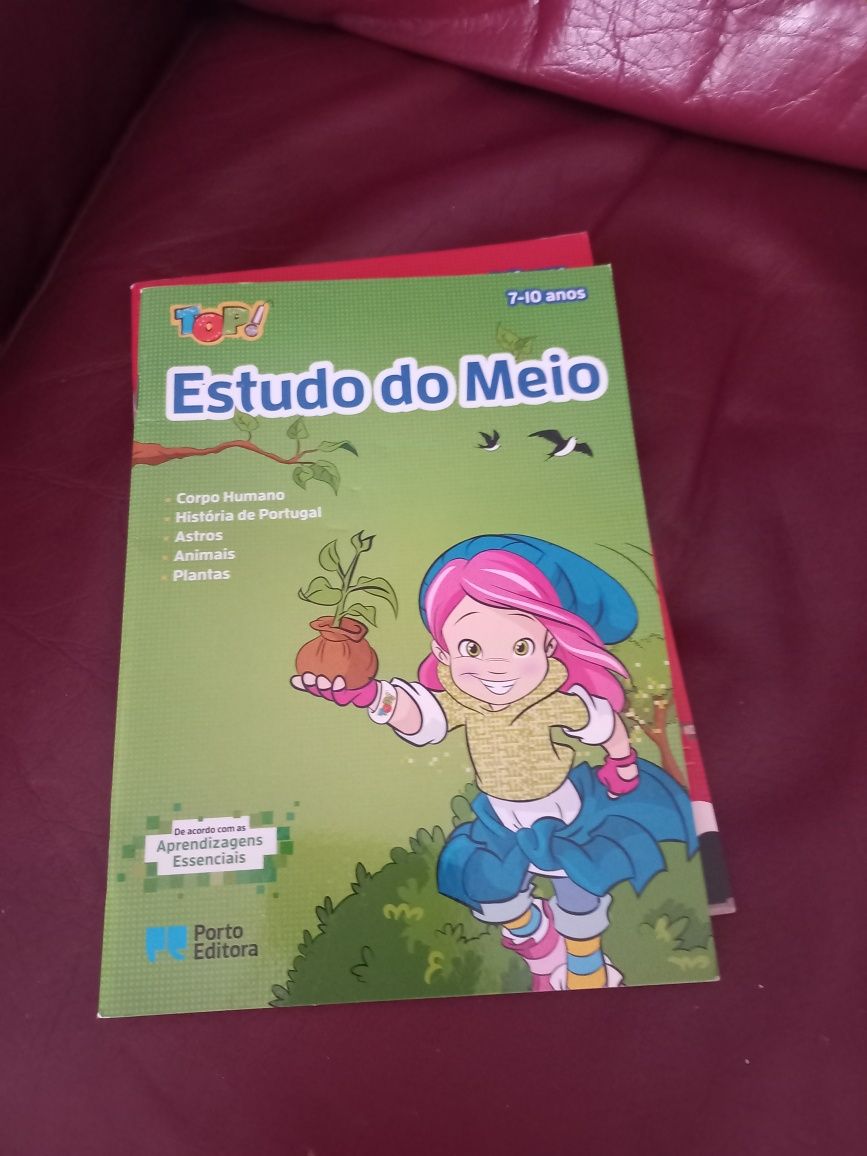 Conjunto de 3 livros escolares novos dos 7 aos 10 anos