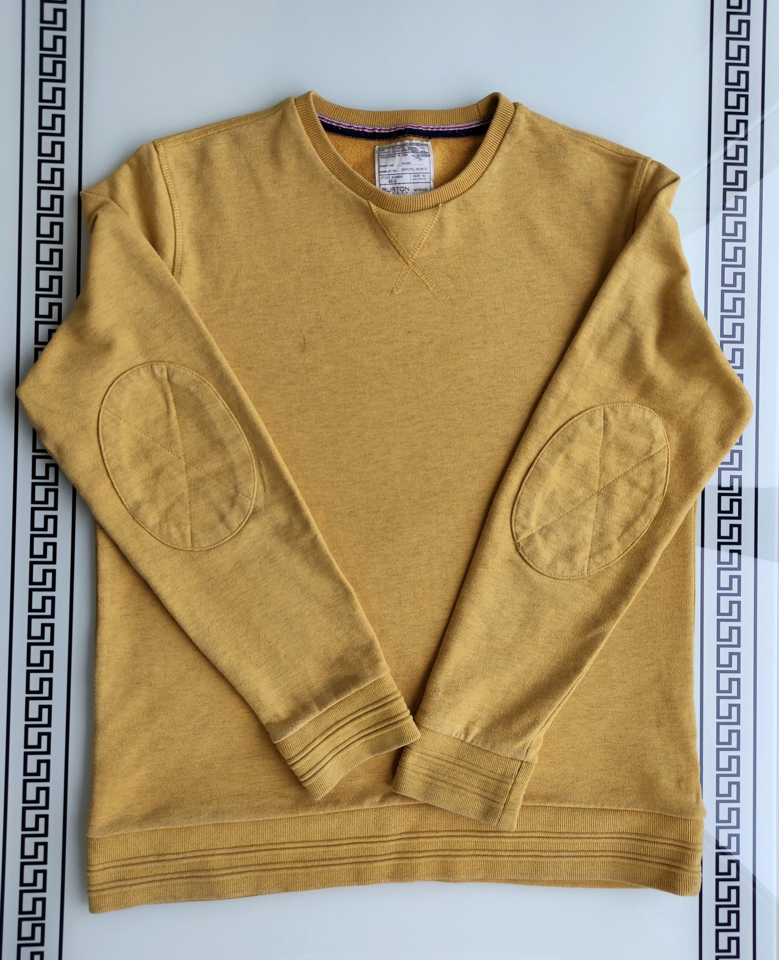 Хлопковая толстовка жовта бавовняна кофта котон свитер светр Burton