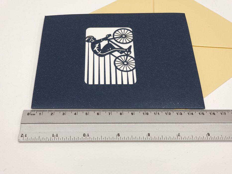 NOWA Kartka prezentowa z rowerem 3D urodziny imieniny okazja życzenia