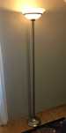 Lampa stojąca srebrna 200cm