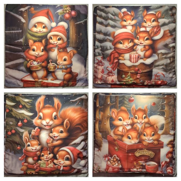 Dekoracyjne poszewki świąteczne na poduszki