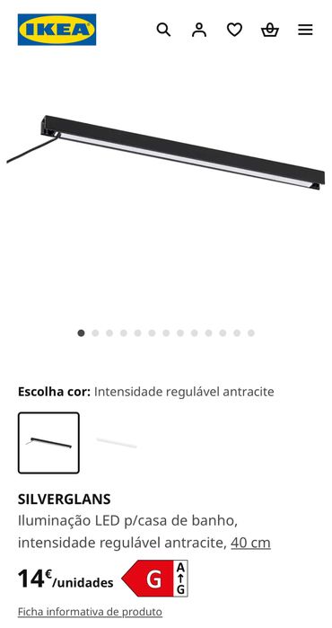 SILVERGLANS iluminação LED 40 cm
