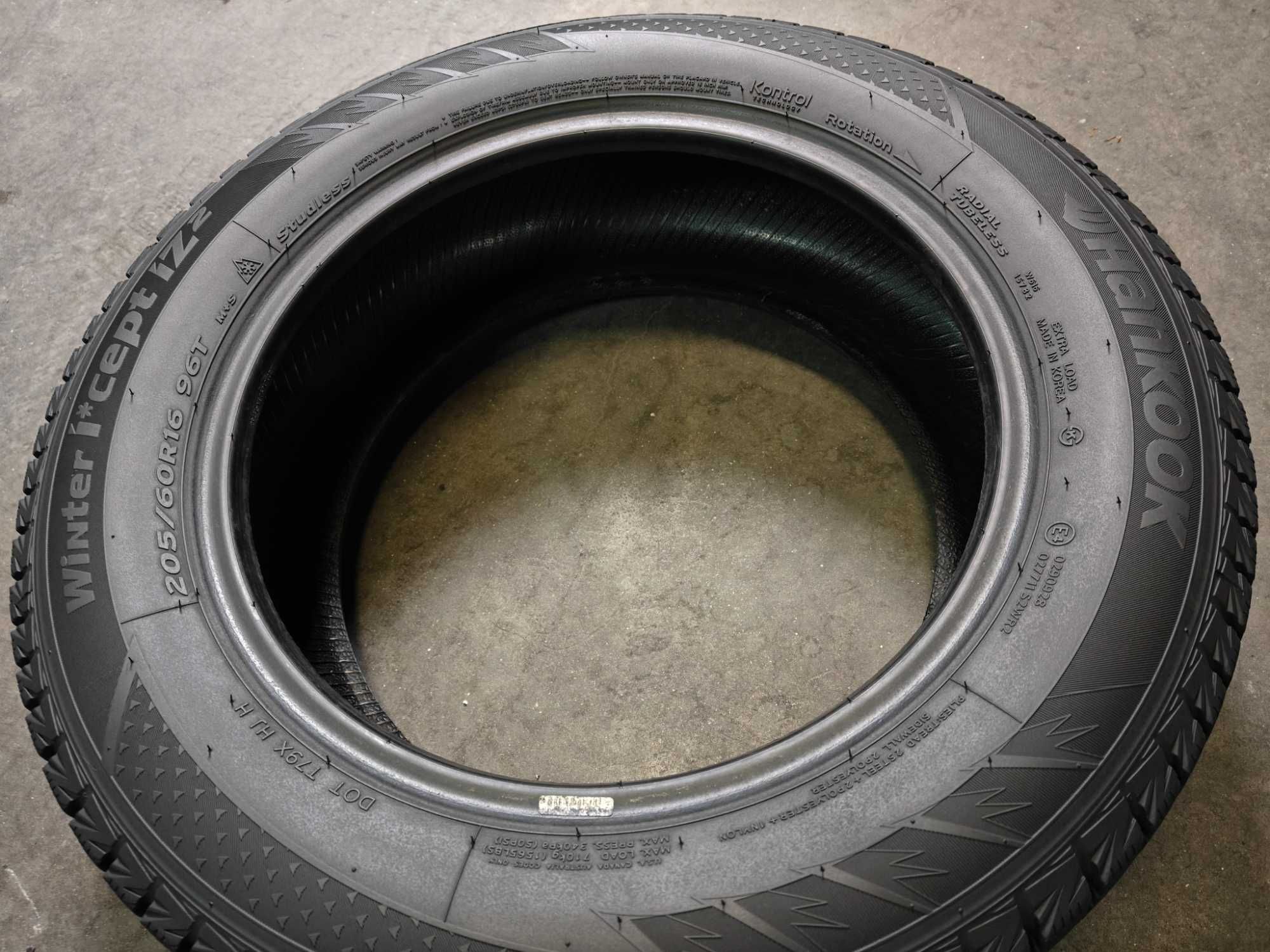 2шт R16 205 60 шини зимові Hankook Winter I*cept IZ² W616