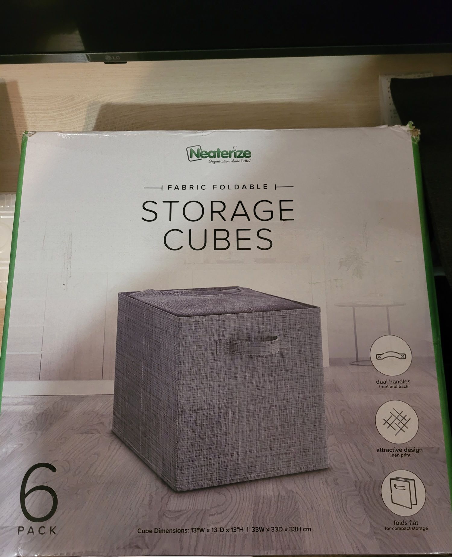 Набор из 6 кубов  для полок для хранения вещей.