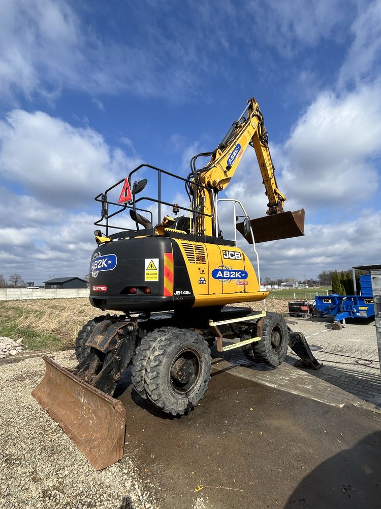 !!!tylko 3800mth!!! koparka kołowa JCB JS145W T4i IIIB 2015r cat volvo