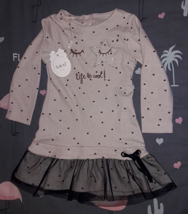 Тепленька сукня для дівчинки 104