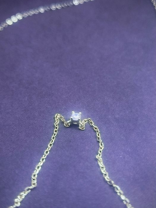 Colar em Prata com Zirconia solitária