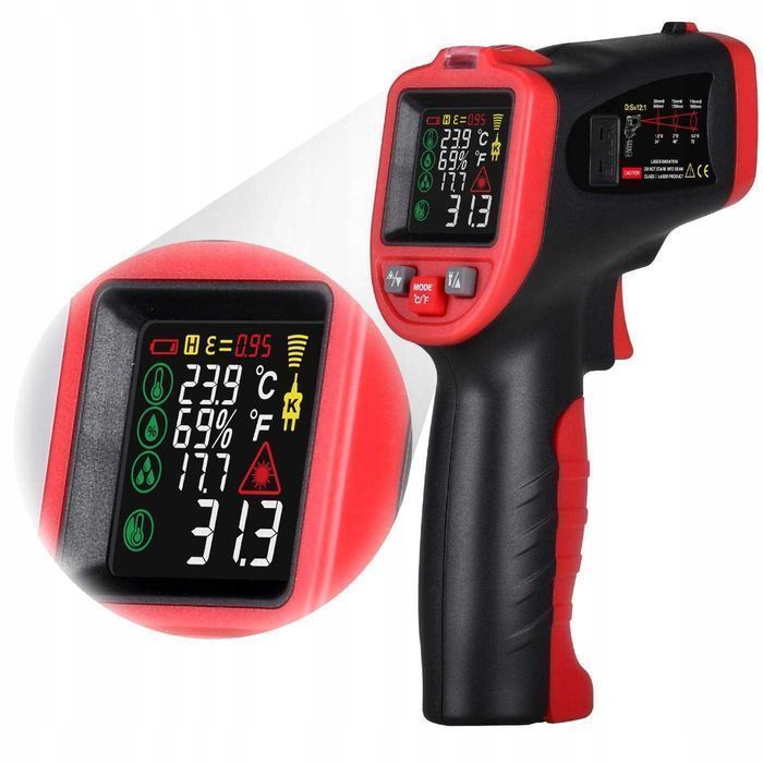 Pirometr Laserowy Termopara Higrometr -50 +650°C