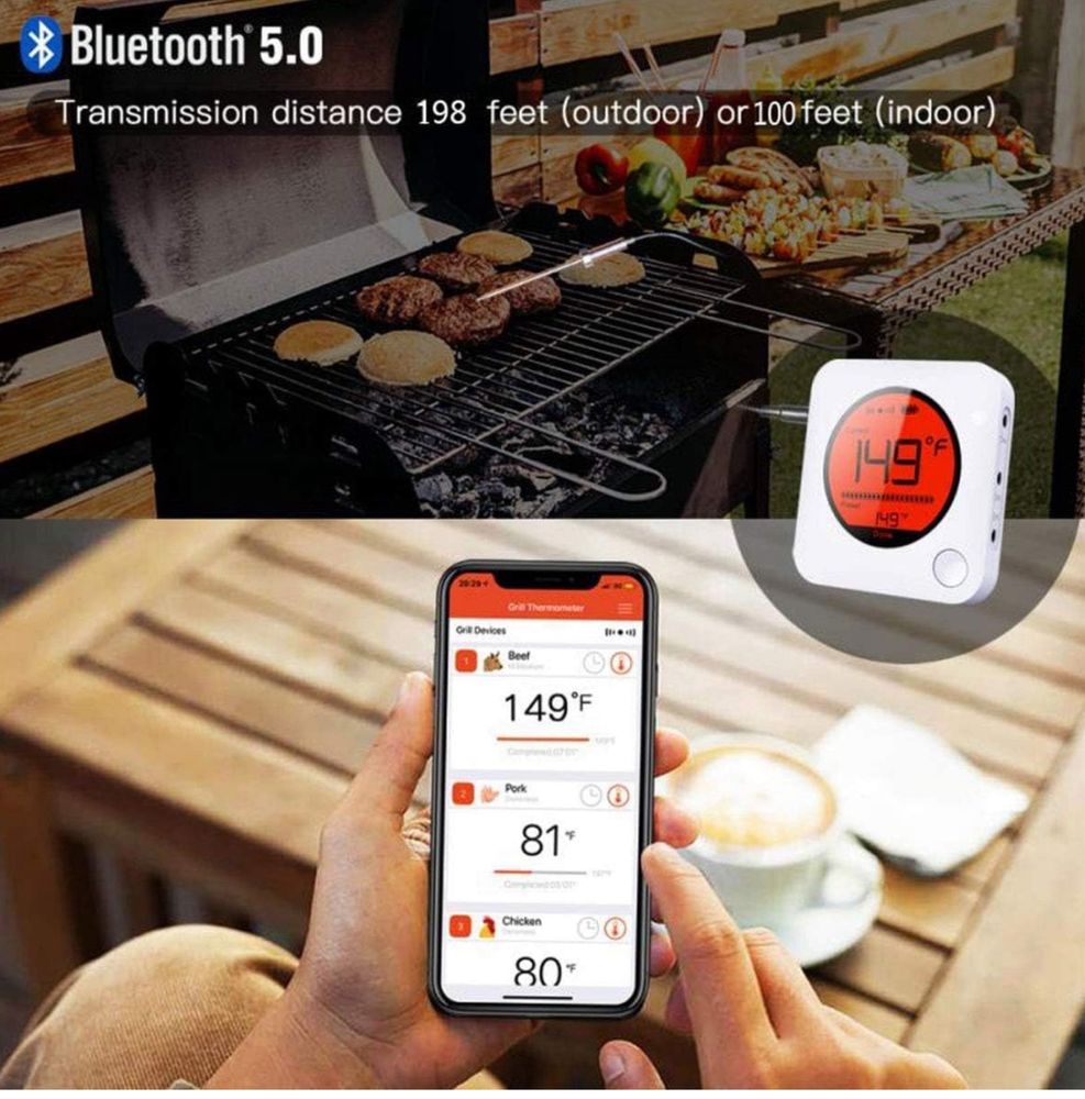 BFOUR Cyfrowy termometr do mięsa