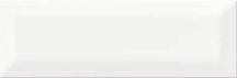 Glazura metro style white glossy 10x30 opoczno