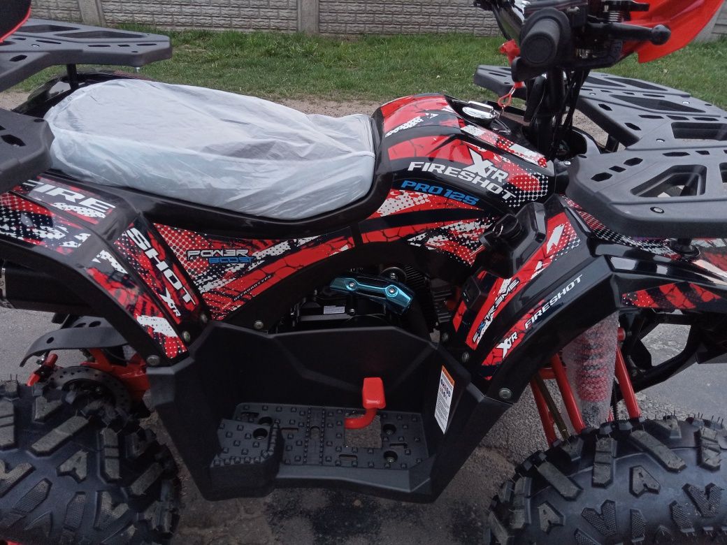 Quad XTR FIRESHOT PRO 125 NOWY 3+1 gwarancja transport koła 8" licznik