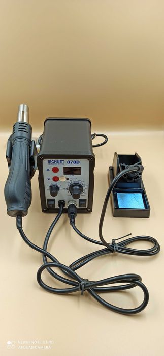 Термоповітряна паяльна станція (Апарат для пайки пластику) + 4 насадки