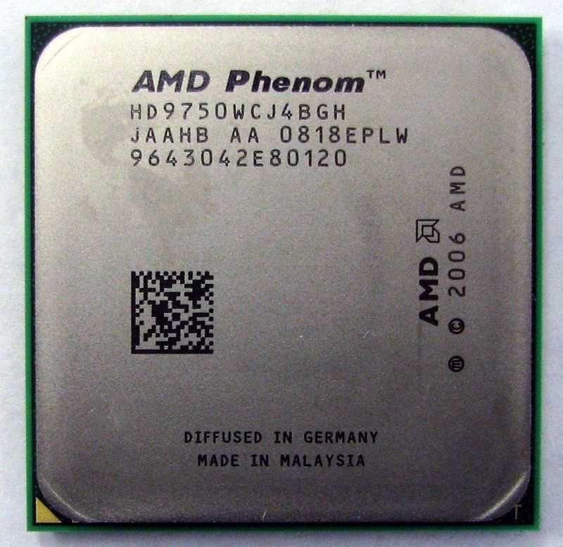 Четырехядерный AMD Phenom x4 9750 АМ2+