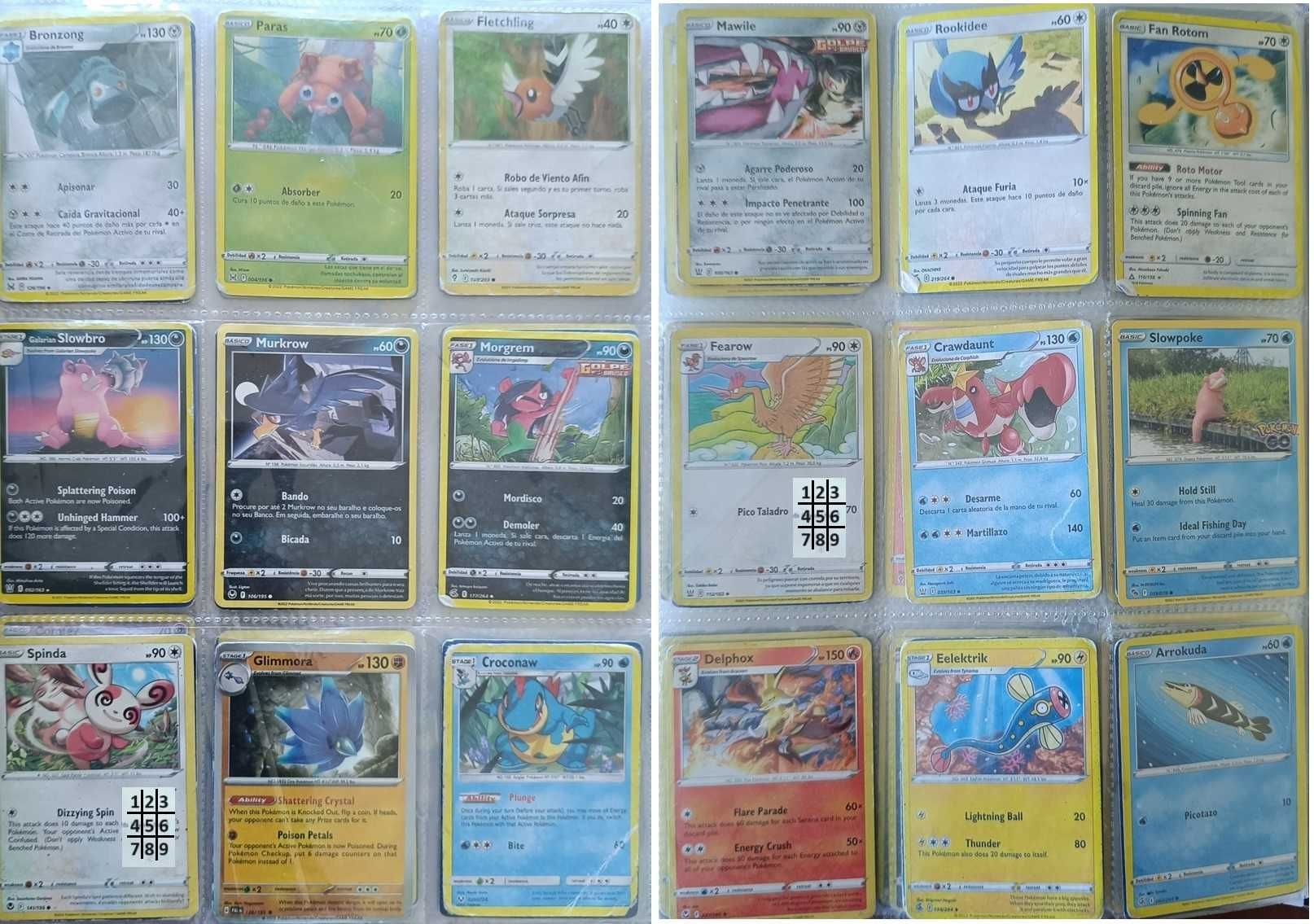 Cartas Pokemon raras, holográficas Pack4