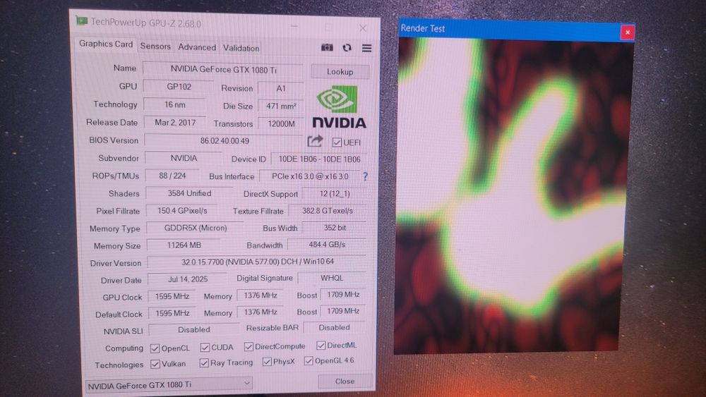 Palit GTX 1080ti 11gb Game Rock Premium