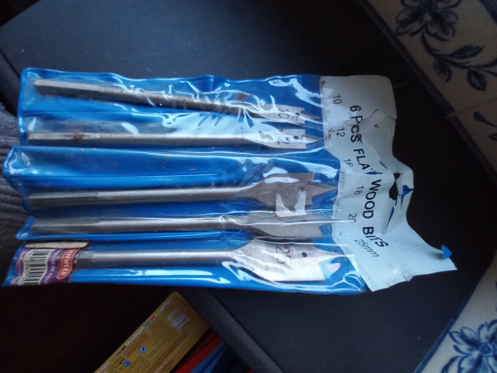 Conjunto de 5 brocas planas para madeira