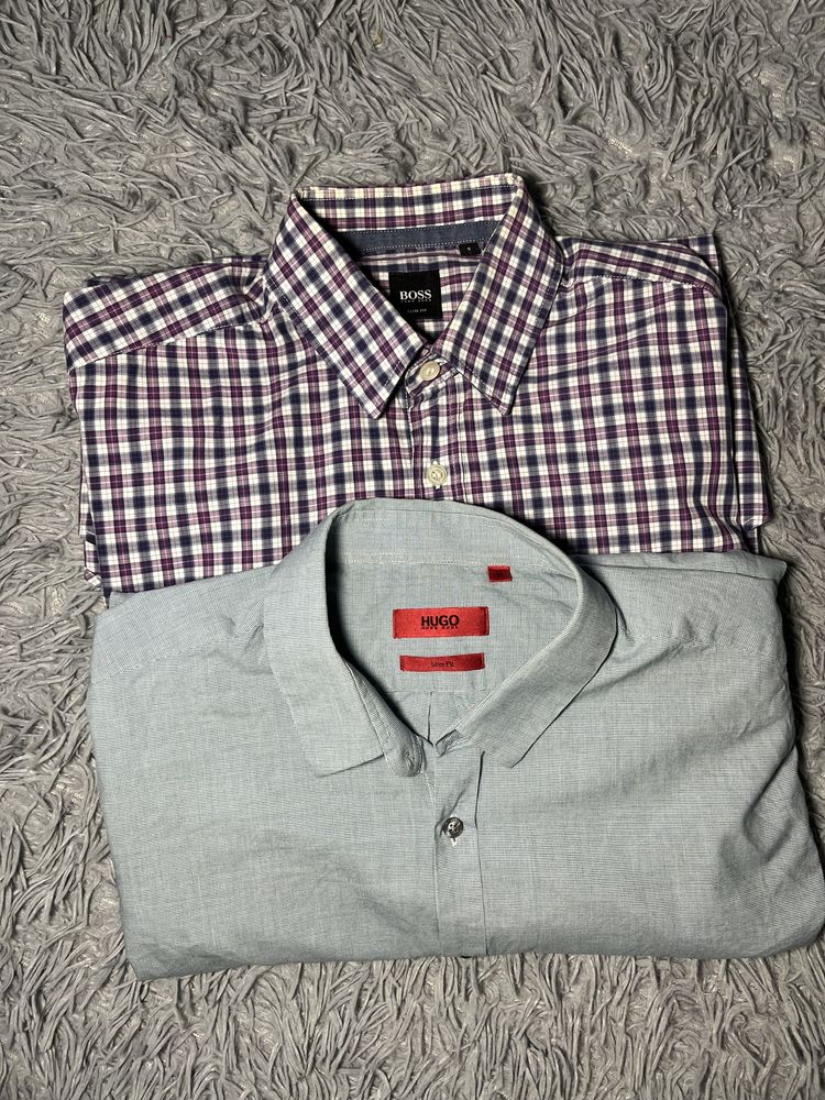 Рубашка hugo boss размер s - m