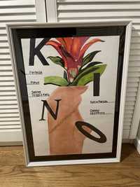 Plakat KINO malowany recznie 40x60