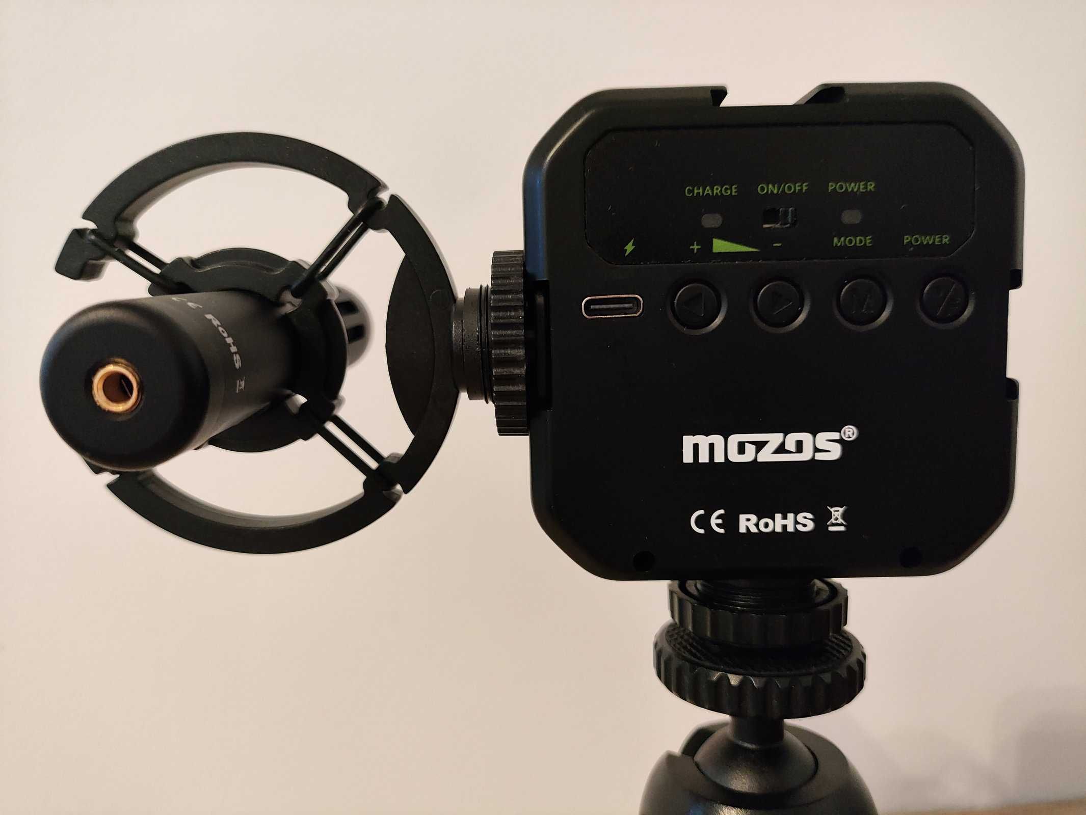 Mozos VLK1 Vlogging kit statyw, lampa, mikrofon zestaw do vlogowania