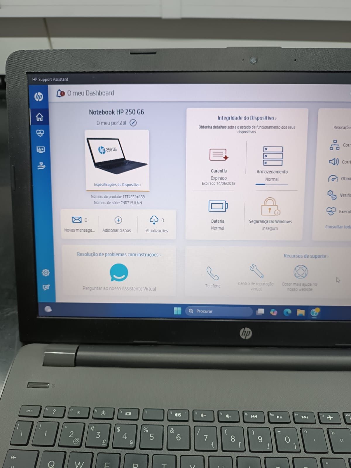 Portátil HP 250 G6 Recondicionado