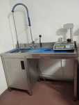 Bancada de lavagem em inox
