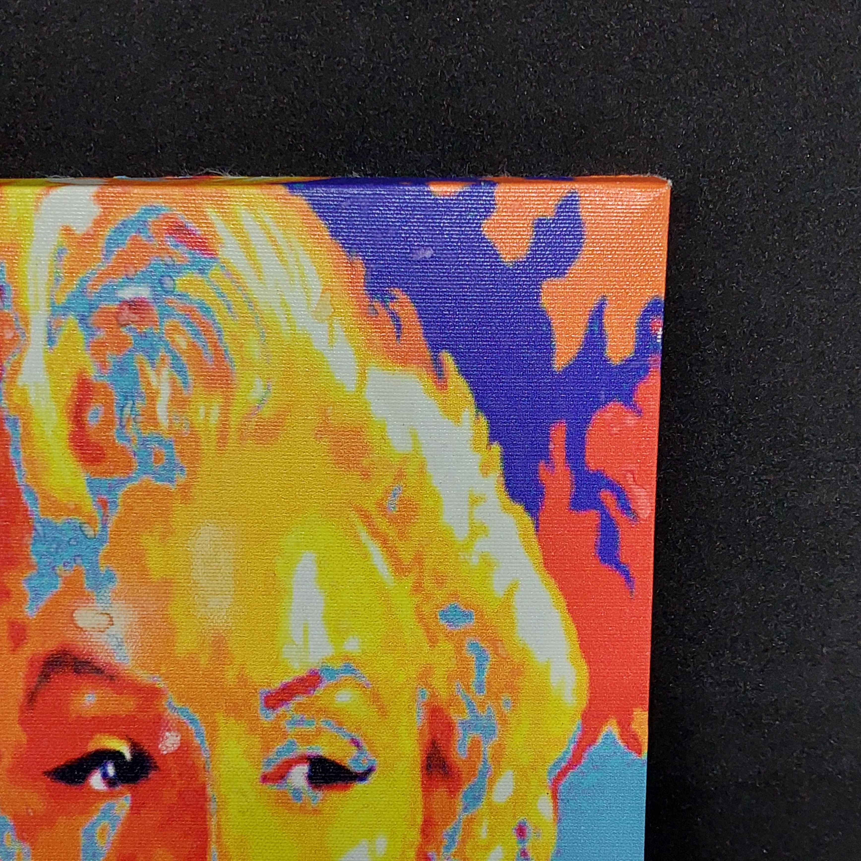 ВИНТАЖНАЯ картина ФРАНЦИЯ портрет МЭРИЛИН МОНРО холст Merilyn Monroe