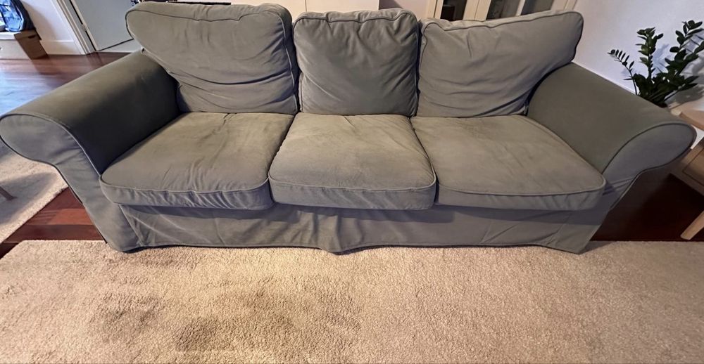 Sofá Ikea de 3 lugares com 3 capas
