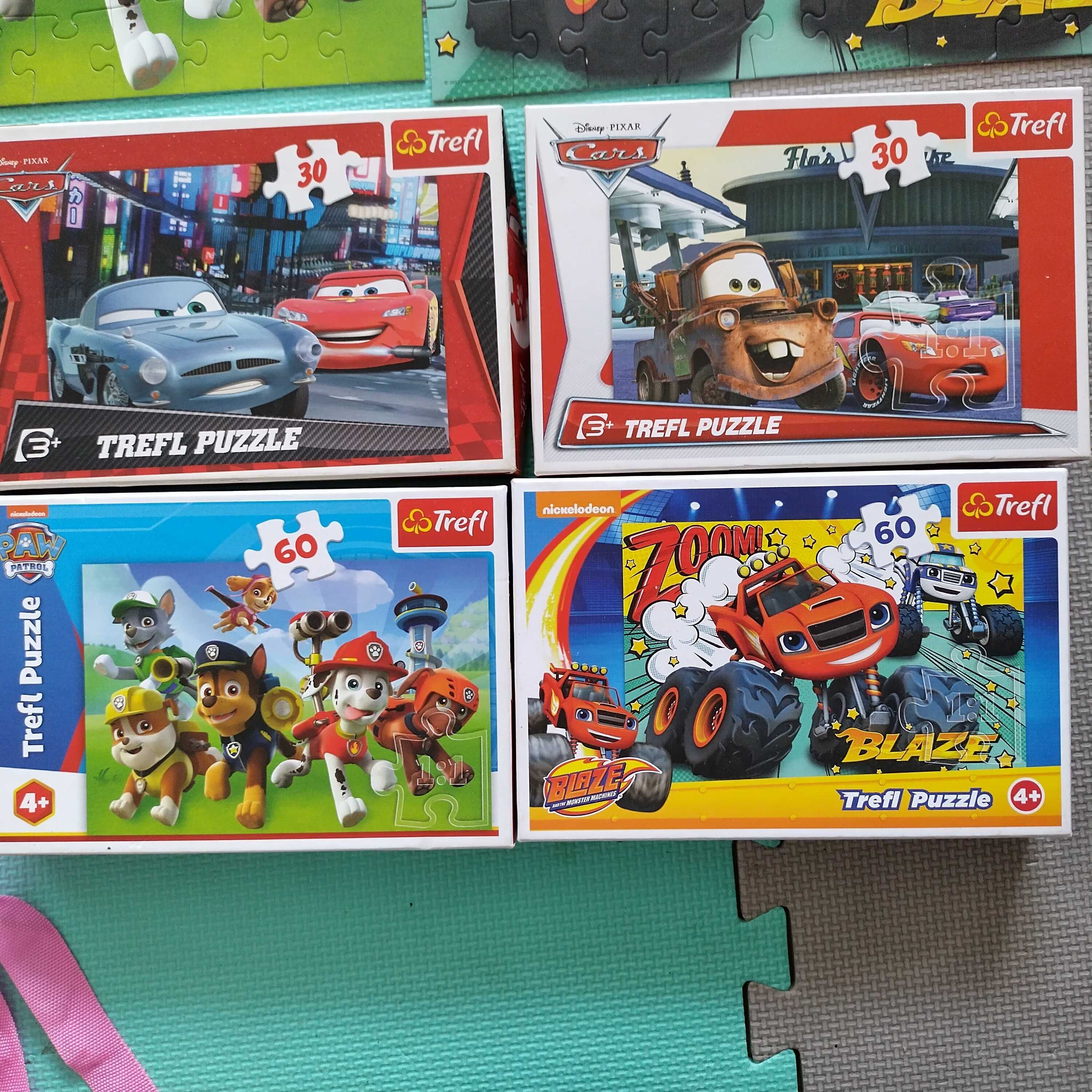 Puzzle trefl Disney 4 szt 5 zł psi patrol, auta, buzzle 3+ 4+