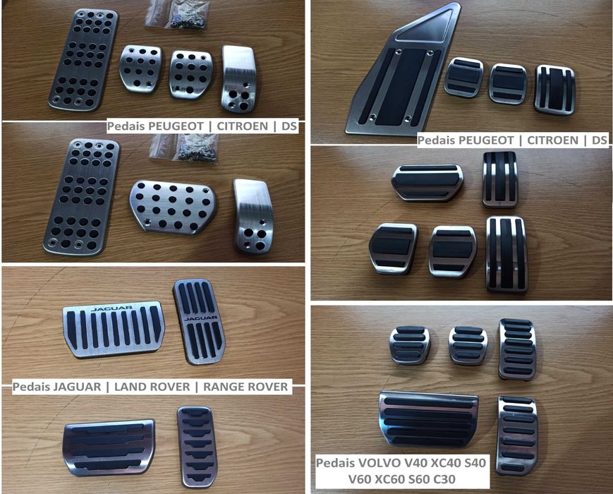 Capas Pedais PEUGOEOT | CITROEN DS | VOLVO | JAGUAR | LAND RANGE ROVER