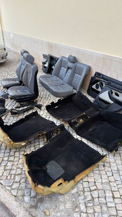 Bancos completos ,forras das portas em pele para BMW525TDS a39 conjunt