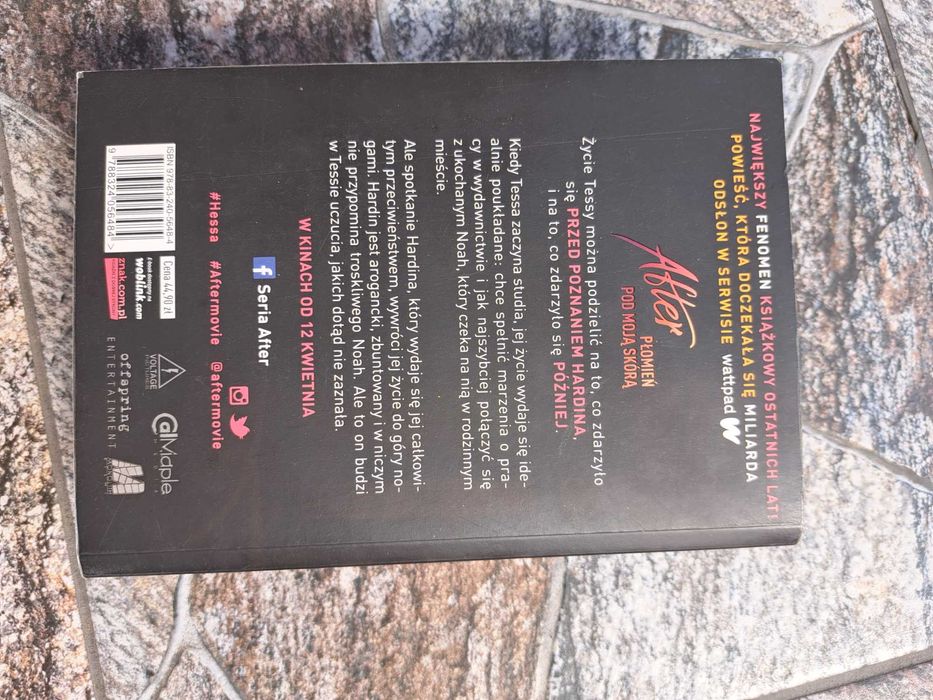 Książka After Płomień pod moją skórą Anna Todd