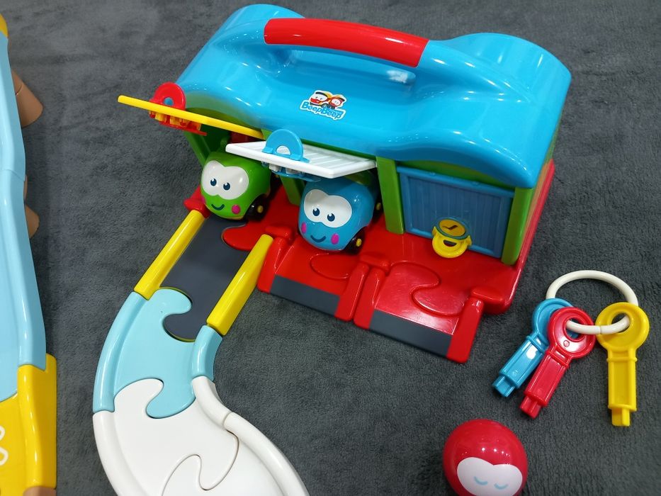 Beep beep imaginarium, garagem, estação de serviço, parque