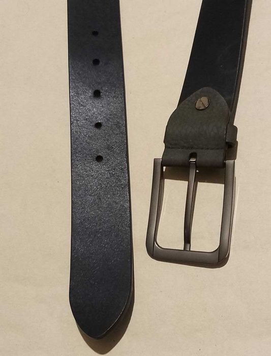 Мужской кожаный ремень "Petek". Оригинал. Цвет - зелёная олива. Новый.