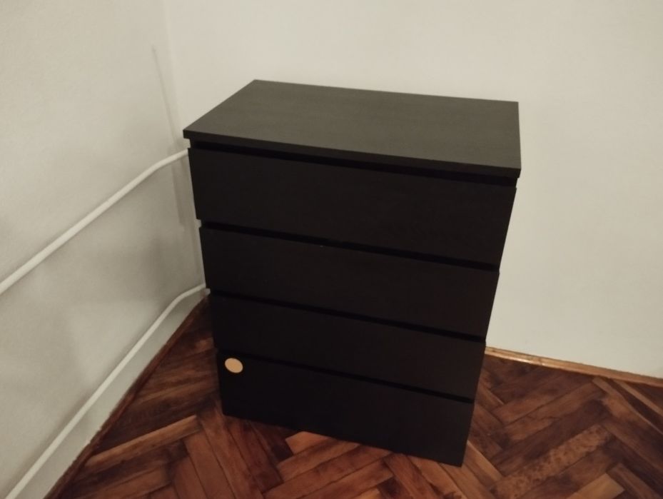 Komoda IKEA Malm czarnobrąz