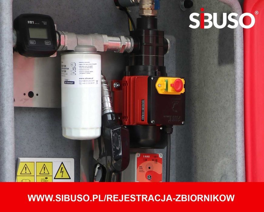 Zbiornik paliwo olej napędowy SIBUSO NVC 5000L 5lat gwarancji na pompę