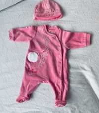 Conjunto babygrow + gorro Chicco menina 1 mês