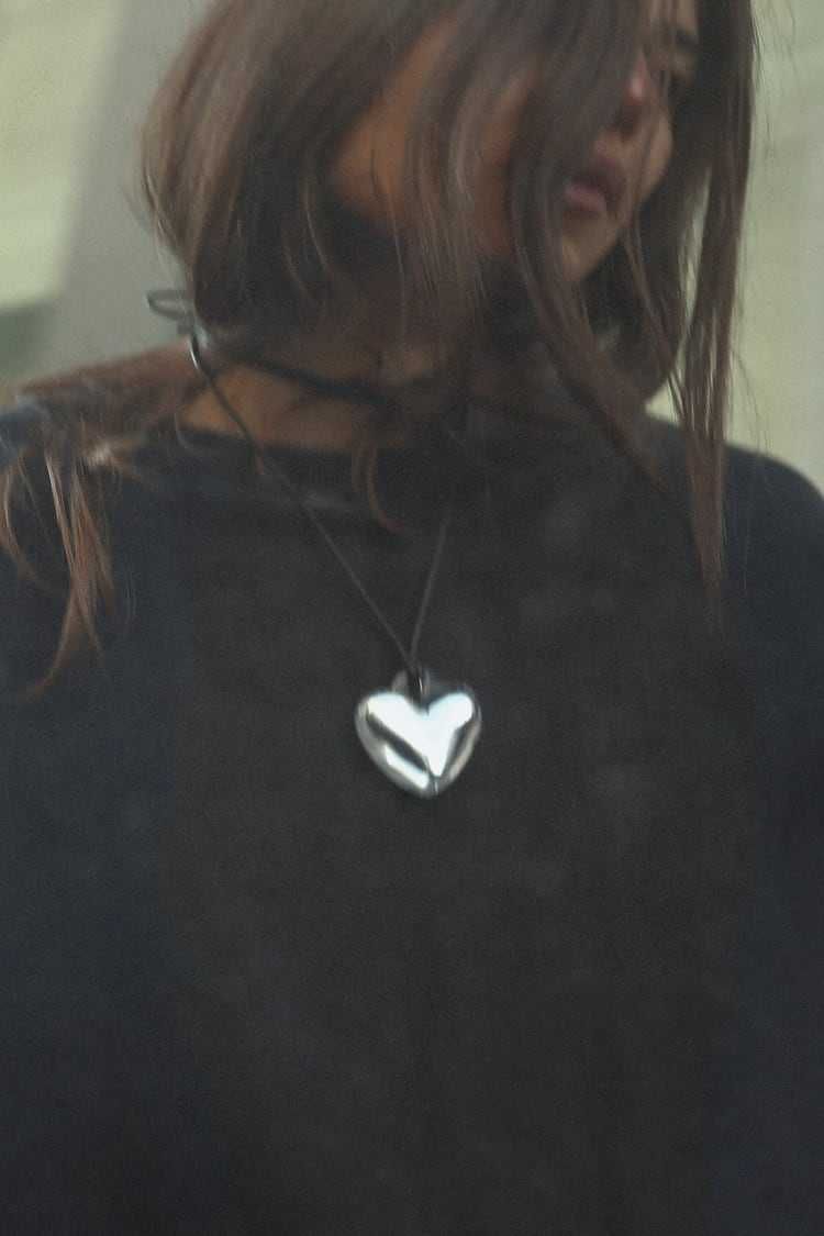 Трендова підвіска - серце на шнурку, чокер Zara, оригінал