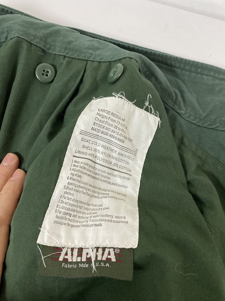 Куртка alpha industries m65 танкер альфа индастриз