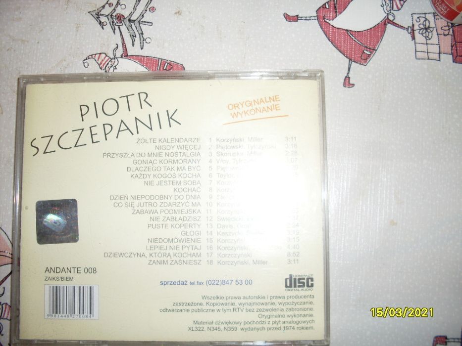 Piotr Szczepanik - Nigdy wiecej CD