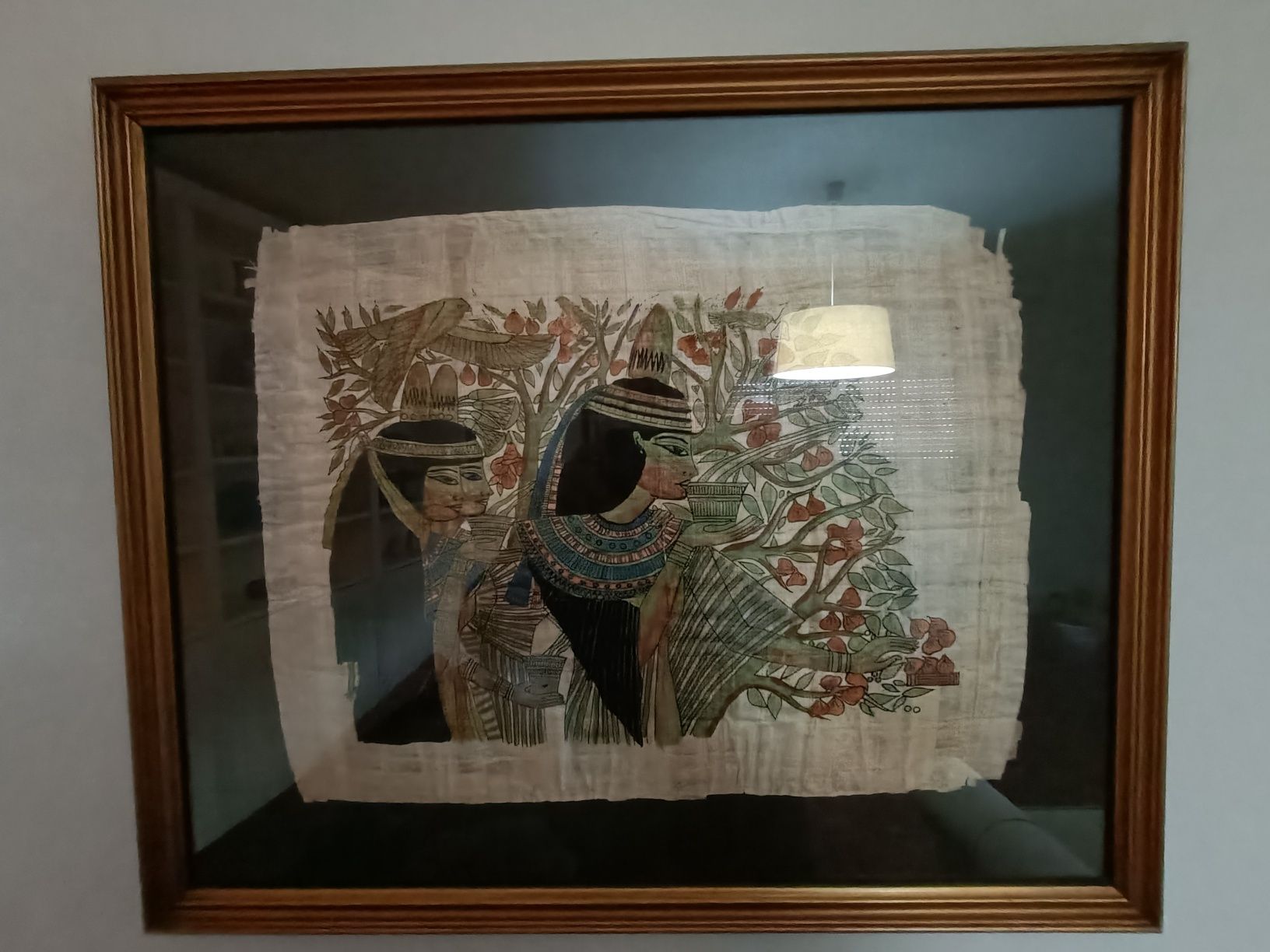Quadros com papiros egípcios
