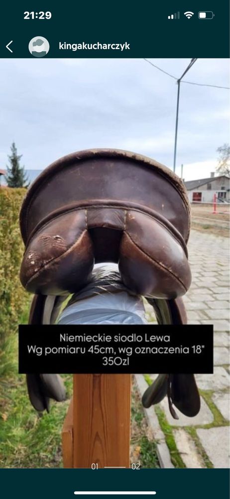 Siodło niemieckie lewa