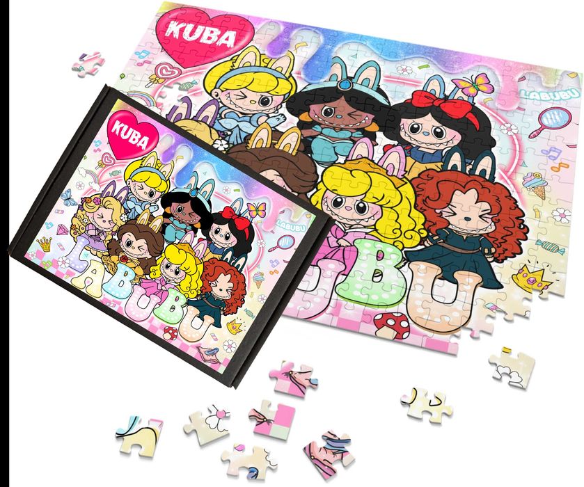 Puzzle LABUBU z imieniem personalizowane różne A3 A4 WZORY rozmiary