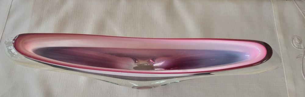 Szklana patera Szwecja lata 50-60