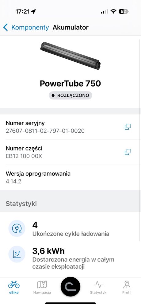 CUBE ( L ) STEREO 140 SLT, SMART 750Wh, 500 KM [no.248] Jak Nowy !