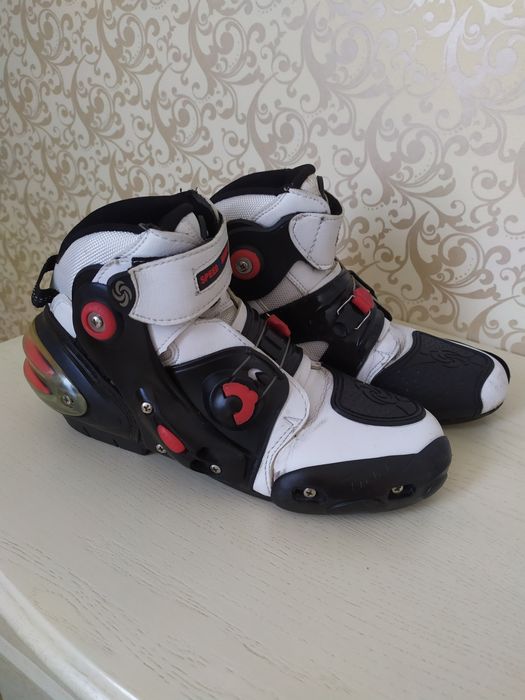 Моточеревики шкіряні Pro-Biker SPEED, мотоботи Розмір 40-41 (26,8 см.)