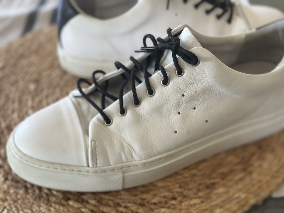 Snikersy męskie z naturalnej  skóry Ahler 42