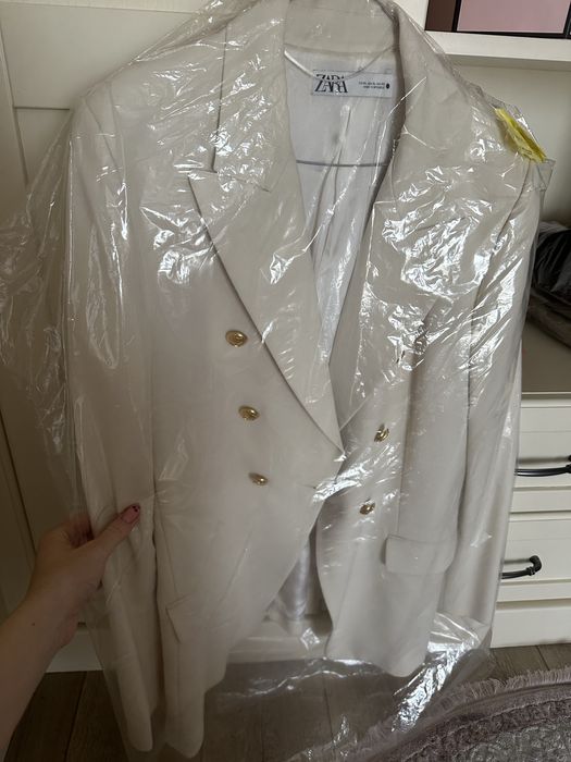 двобортний піджак zara
